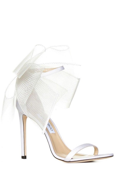 Jimmy Choo Aveline 100 Bow Detailed Sandals