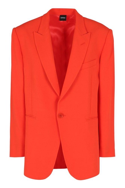 Aspesi Lapel-Collared Single-Breasted Blazer