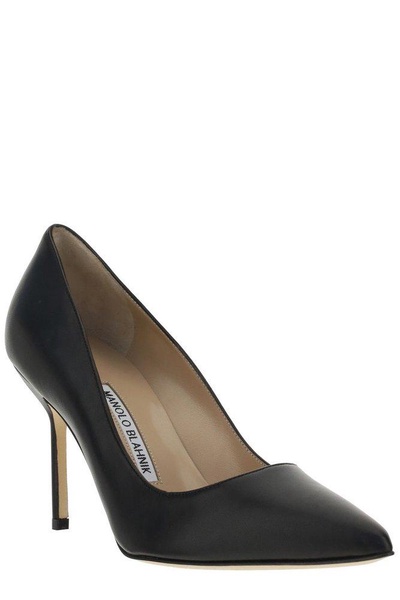 Manolo Blahnik BB Pointed-Toe Slip-On Pumps