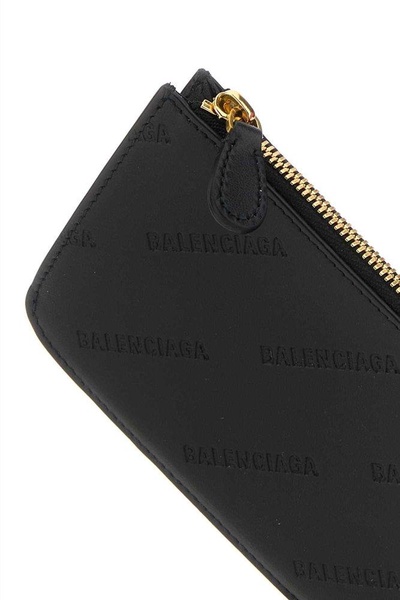 Balenciaga Woman Black Leather Card Holder