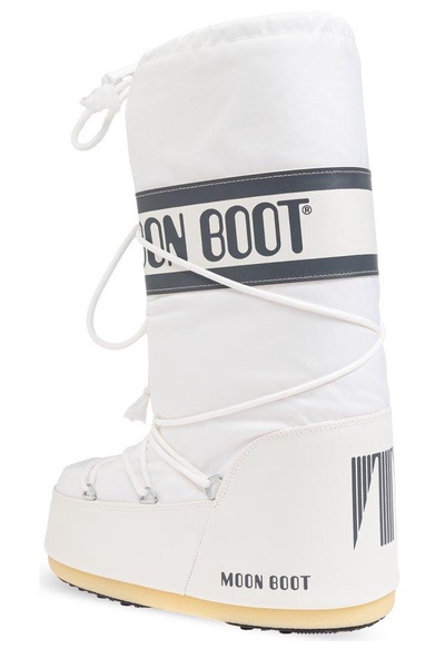 Moon Boot Icon Logo Printed Lace-Up Boots