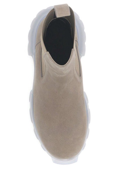 Rick Owens Round-Toe Slip-On Boots