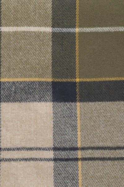 Barbour Check-Printed Frayed-Edge Scarf