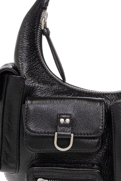 Blumarine Pocket-Embellished Zipped Soulder Bag