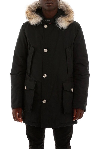 Woolrich Hooded Buttoned Down Coat