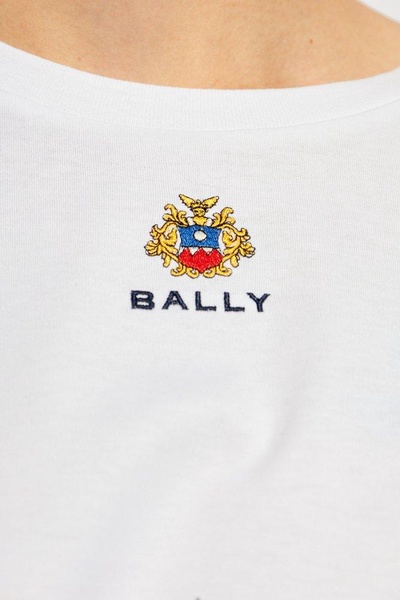 Bally Logo Embroidered Crewneck T-Shirt