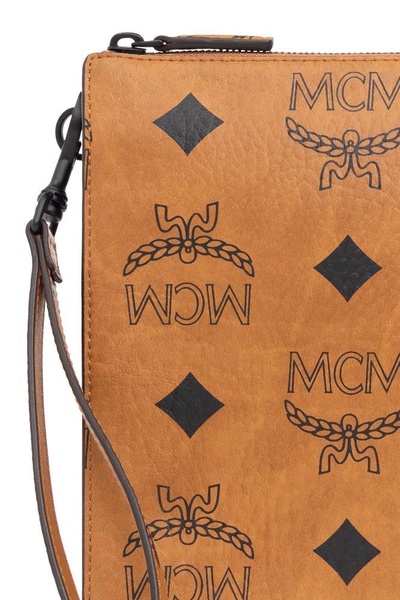 MCM Visetos Monogrammed  Clutch Bag