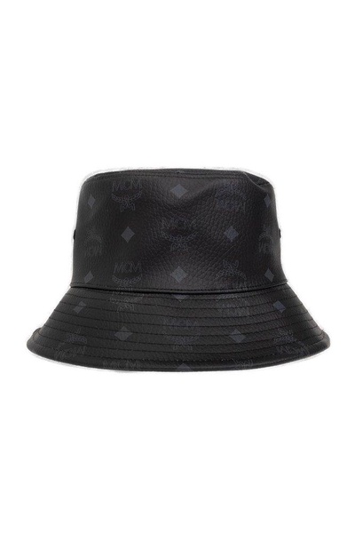 MCM Monogram Printed Pull-On Bucket Hat