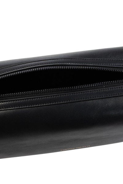 Common Projects Logo Embossed Zipped Wash Bag