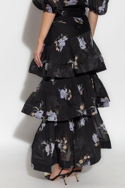 Zimmermann Ruffled Long Skirt