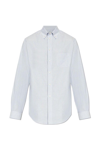 Bally Long Sleeved Striped Buttoned Shirt