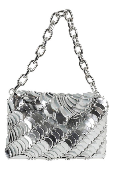 Paco Rabanne Chainmail Embellished Chain-Linked Clutch Bag