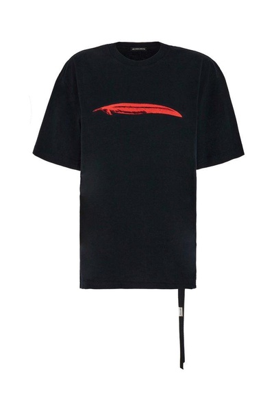 Ann Demeulemeester Logo Printed Crewneck T-Shirt