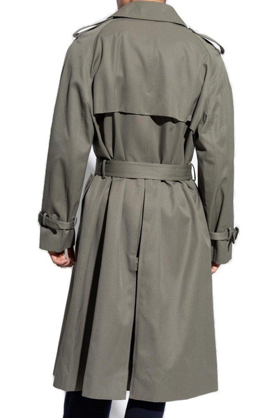 Bally Logo Patch Belted Trench Coat