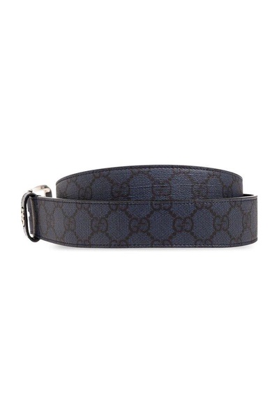 Gucci Logo Plaque Monogrammed Belt