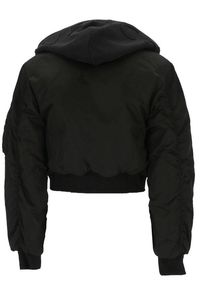 Givenchy Cropped Hooded Bomber Jacket