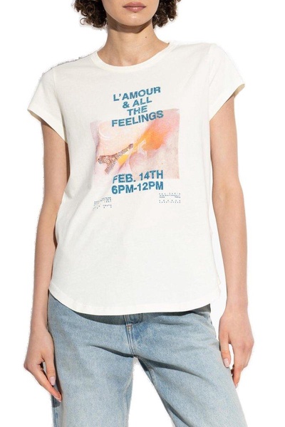 Zadig & Voltaire Woop Photoprint Crewneck T-Shirt