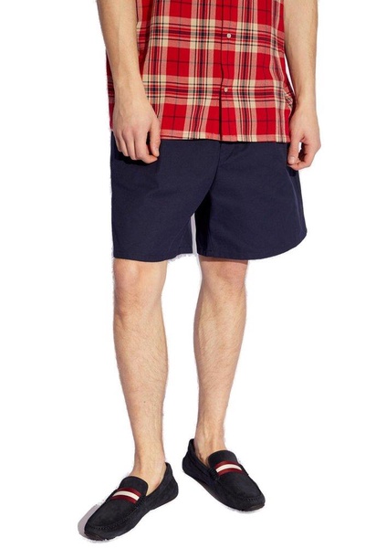 Bally Mid-Rise Pleated Bermuda Shorts