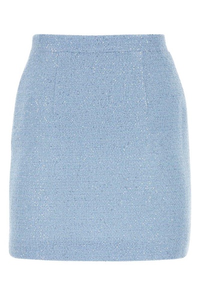 Alessandra Rich Sequinned Tweed Mini Skirt