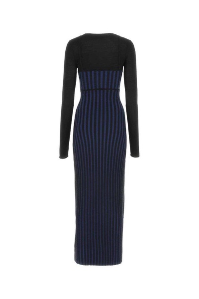 Dion Lee Two-Toned Knitted Corset Dress