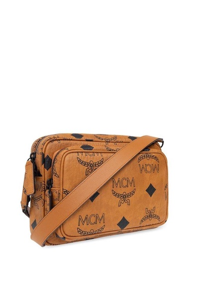 MCM Aren Monogrammed Small Crossbody Bag