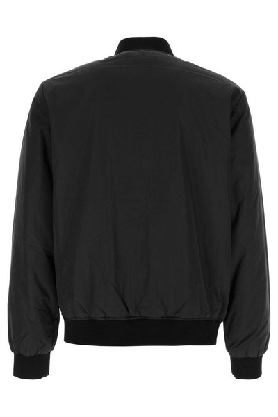 Ea7 Emporio Armani Logo-Patch Zipped Bomber Jacket