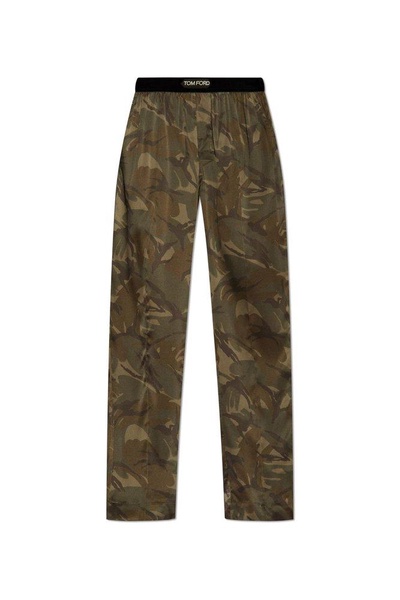 Tom Ford Camouflage Printed Straight Leg Pants