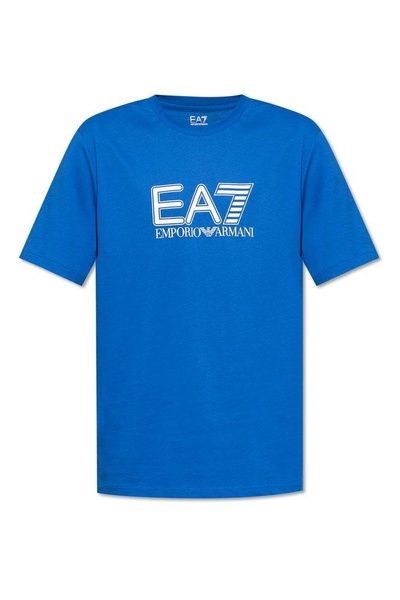 Ea7 Emporio Armani Logo-Printed Crewneck T-Shirt