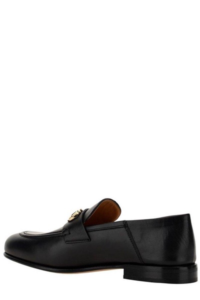 Ferragamo Block Heel Slip-On Loafers