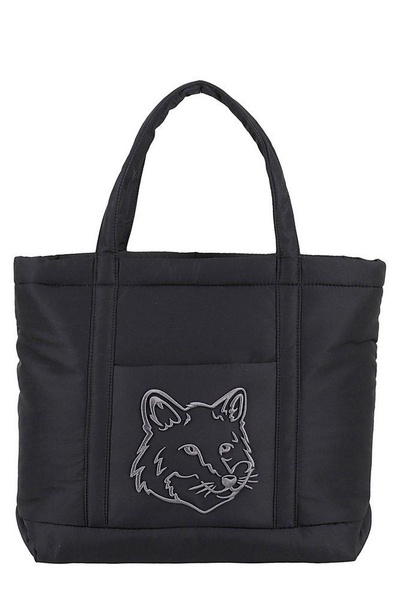 Maison Kitsuné Fox Head Puffer Medium Tote Bag