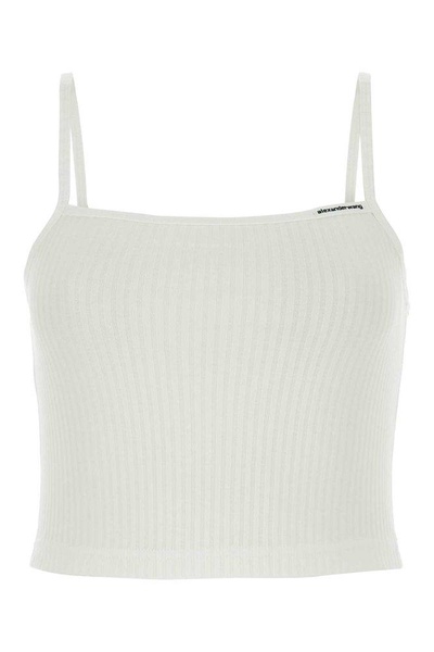 Alexander Wang Ribbed-Knit Spaghetti Strap Top