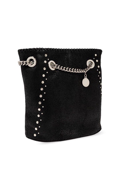 Stella McCartney Falabella Logo Charm Studded Bucket Bag