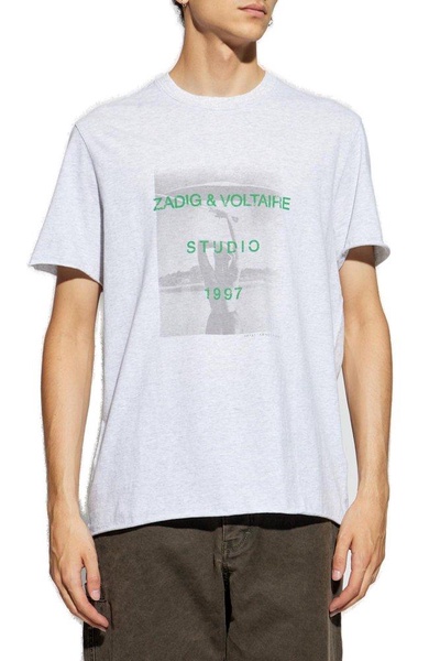 Zadig & Voltaire Ted Photoprint Crewneck T-Shirt