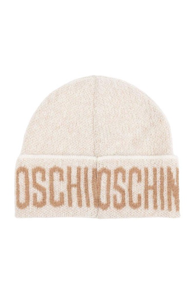 Moschino Logo Intarsia Beanie