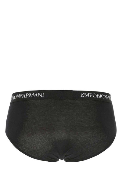 Emporio Armani Logo Monogram Three-Pack Of Briefs