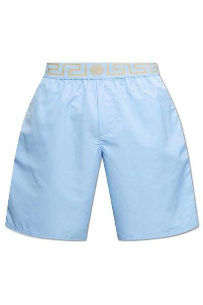 Versace Greca Waistband Swim Shorts