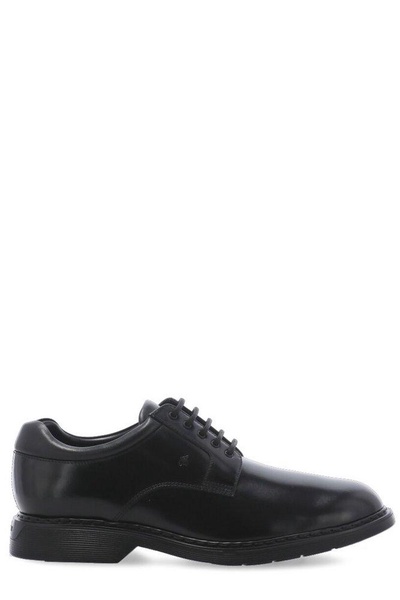 Hogan Contrast-Sole Lace Up Shoes