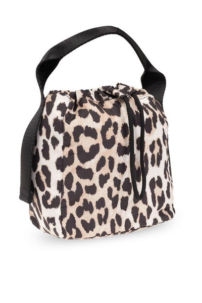 Ganni Leopard Tech Pouch Bag