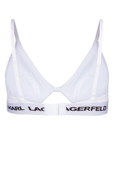 Karl Lagerfeld Logo Detailed Sleeveless Bra