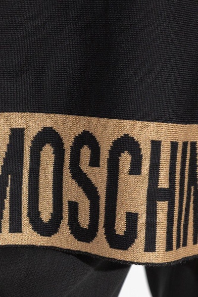 Moschino Logo Trim Poncho