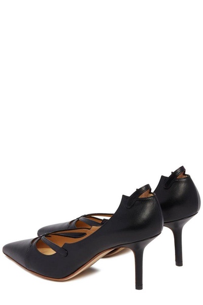 Francesco Russo Cut-Out Detailed Pointed-Toe Pumps