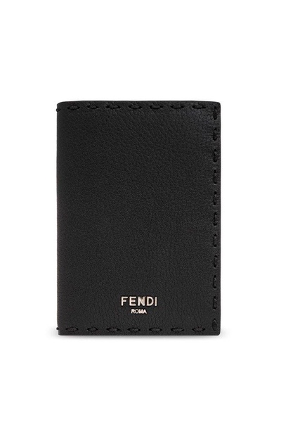 Fendi Logo Plaque Bifold Card Holder