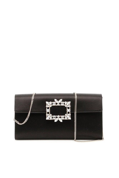 Roger Vivier Broche Buckle Envelope Flap Crossbody Bag