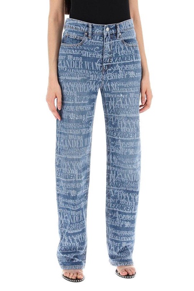 Alexander Wang Ez Mid-Waisted Straight-Leg Jeans