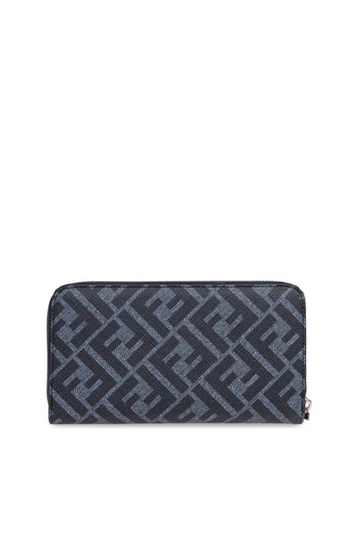 Fendi Diagonal Zip-Around Wallet