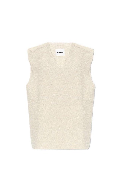 Jil Sander V-Neck Sleeveless Knitted Top