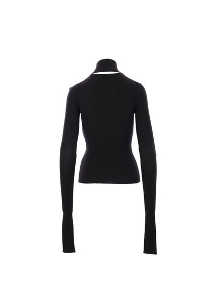 Ann Demeulemeester Olenka Cut-Out Turtleneck Sweater