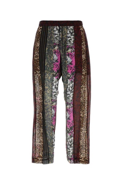 Dries Van Noten Multi Patterned Drawstring Pants