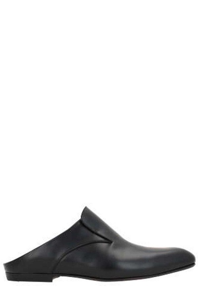 Dries Van Noten Square Toe Flat Mules