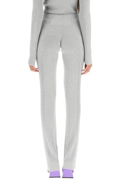 Dion Lee Ribbed-Knit Flared Trousers